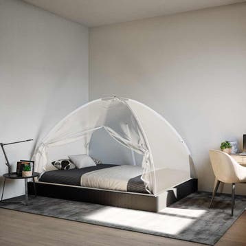 vidaXL Klamboe met deuren Mongolia 220 gaas 200x120x130 cm, Verzenden, Nieuw, Zwart