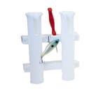 Fish-On! Tube Double Rod Holder White, Nieuw, Overige typen