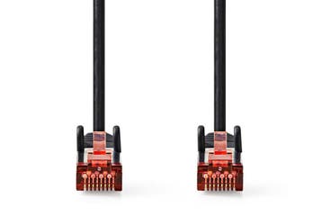 Nedis Netwerkkabel S/FTP CAT6 kabel - 1.5 meter (Zwart), Ophalen of Verzenden, Nieuw