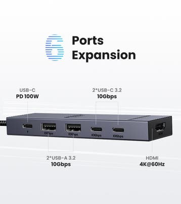 USB-C Hub 10Gbps met 4K60Hz HDMI en PD 100W Dock, Verzenden, Nieuw