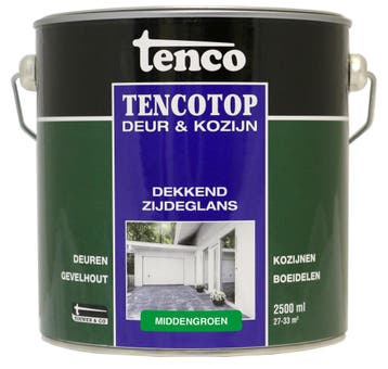 Tenco tencotop deur kozijn dekkend zijdeglans, 2,5 liter,, Verzenden, Nieuw