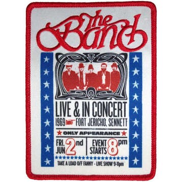 The Band - Live & In Concert - Patch officiële merchandise, Ophalen of Verzenden, Nieuw, Kleding