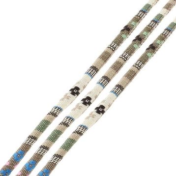 1 meter Trendy gestikt koord aztec 6mm natural, Ophalen of Verzenden, Nieuw, Draad