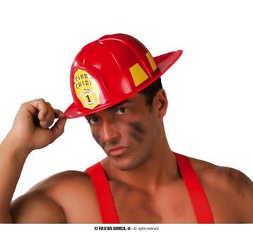 Brandweer helm, Verzenden, Nieuw, Feestartikel
