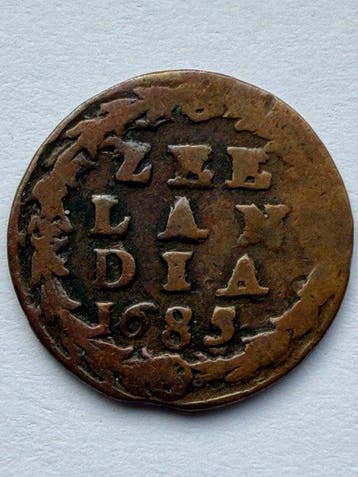 Nederland, Zeeland Duit 1685/84 (Zonder minimumprijs)