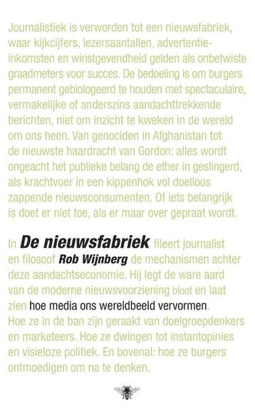 De nieuwsfabriek - Rob Wijnberg 9789023477587, Verzenden, Gelezen, Rob Wijnberg
