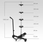 Velgboom mobiel zwart aluminium tot 225mm bandbreedte, Doe-het-zelf en Verbouw, Verzenden, Nieuw