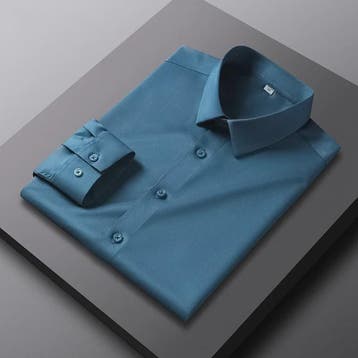 Heren Strijkloos Overhemd met Lange Mouwen - Casual & Zakeli, Verzenden, Nieuw