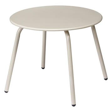 Bijzettafel tuin | Gardalux | Rond (Ø 50 x 40 cm, Beige), Verzenden, Nieuw