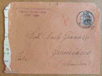 Groot-Brittannië - bezetting van Italiaanse koloniën, Gestempeld