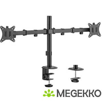 Gembird MA-D2-01 flat panel bureau steun 81,3 cm (32 ) Zwart, Verzenden, Nieuw, Gembird