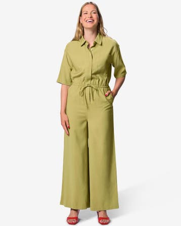 HEMA Damesjumpsuit Sarie groen, Kleding | Dames, Verzenden, Nieuw
