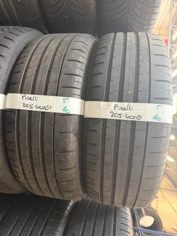 205-40-18 Pirelli Zomerbanden 5mm Incl Montage 205 40 18, Auto-onderdelen, Ophalen, 18 inch, Gebruikt, 205 mm