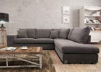 Hoekbank Gouda - hoekbanken - Taupe, Nieuw, 150 cm of meer, Stof, 250 tot 300 cm
