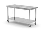 Werktafel | Onderschap | RVS | Wielen | 1200 x 600 x 850 mm, Verzenden, Nieuw in verpakking