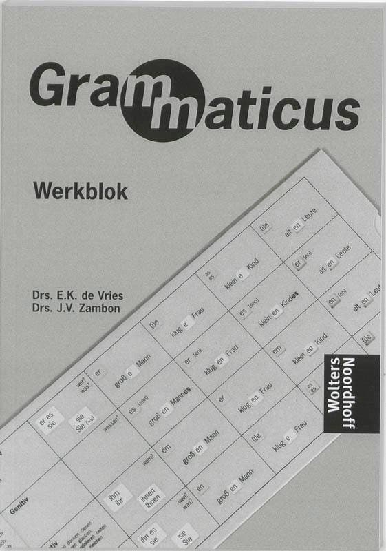 Grammaticus Werkblok 9789001923549, Boeken, Wetenschap, Zo goed als nieuw, Verzenden