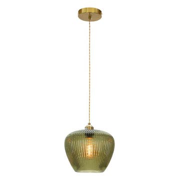 Retro hanglamp groen, Rhode, Ophalen of Verzenden, Nieuw, Glas, Retro