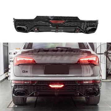 LED Diffuser With Black Exhaust Tips Voor Audi Q5 S Line/SQ5, Ophalen of Verzenden, Nieuw
