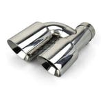 Chrome Dual Right Exhaust Tips 76mm, Auto-onderdelen, Uitlaatsystemen, Ophalen of Verzenden, Nieuw