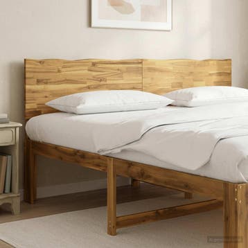 vidaXL Live Edge Hoofdbord ROSTOCK Witgewassen 180 cm, Verzenden, Nieuw, Bruin, Hout