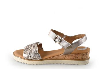 Gabor Sandalen in maat 39 Zilver, Overige kleuren, Verzenden, Gabor, Sandalen of Muiltjes