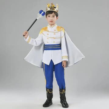 Jongens Prins Kostuum 7-delig - Middeleeuws Koningskostuum v, Verzenden, Nieuw