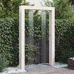 vidaXL Buitendouche Wit 137 x 23 x 226 cm Massief grenenhout, Tuin en Terras, Verzenden, Nieuw