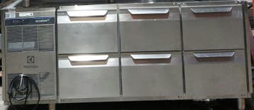 Occasion Electrolux koelwerkbank 6 lade, 440L, Ophalen, Gebruikt