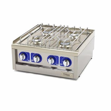 Kookplaat Horeca - 4 Pitten - Dubbel - 60 cm Diep - Gas, Verzenden, Nieuw in verpakking, Fornuis, Frituur en Grillen
