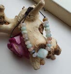 Handgemaakte edelsteen armband - Amazoniet vierkante kraal, Nieuw