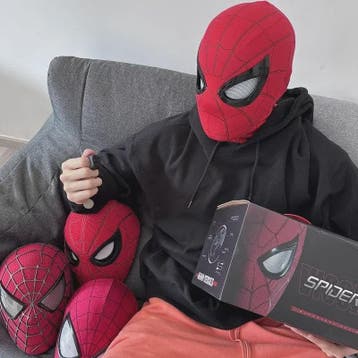 Miles Morales Spider-Man Masker met Bewegende Ogen - 1:1 Sch