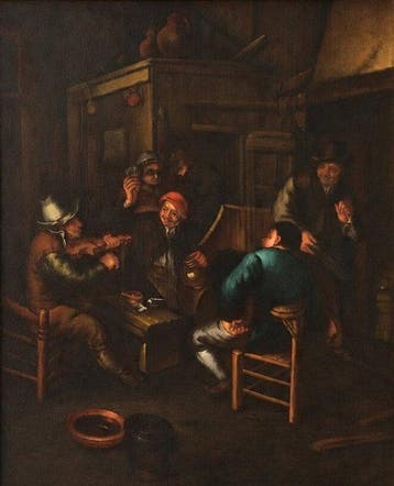 Cornelis Dusart (1660-1704), Naar - Herberginterieur met, Antiek en Kunst