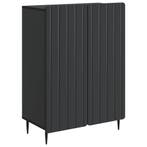 vidaXL Dressoir Zwart 66 x 34,5 x 92 cm Bewerkt hout, Huis en Inrichting, Kasten | Dressoirs, Verzenden, Nieuw, Overige houtsoorten