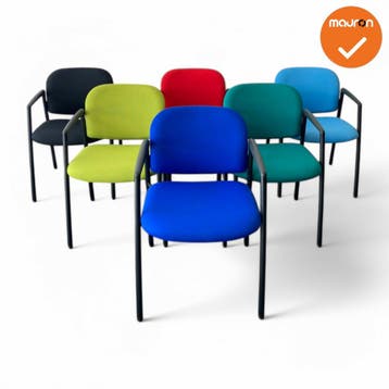 Ahrend 320 - nieuwe stoffering - 14 kleuren, Vergader- of Presentatieruimte, Ophalen of Verzenden, Gebruikt, Stoel