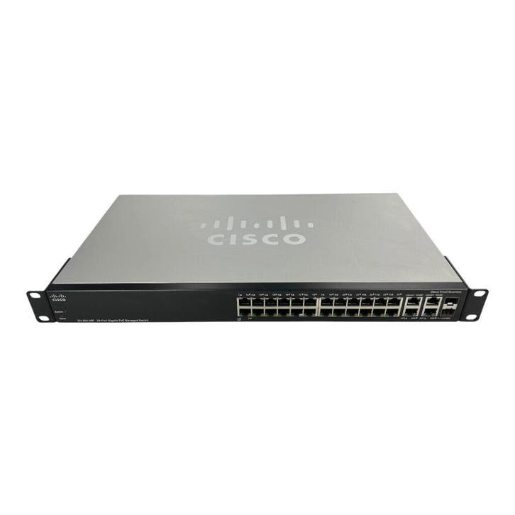 Cisco SG300-28P 28-poorts Gigabit PoE Managed Switch | Re..., Computers en Software, Netwerk switches, Refurbished, Verzenden