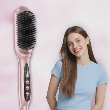 Ionic Plus Stijltang Borstel - Snel Glad Haar voor Lang, Dik, Verzenden, Nieuw