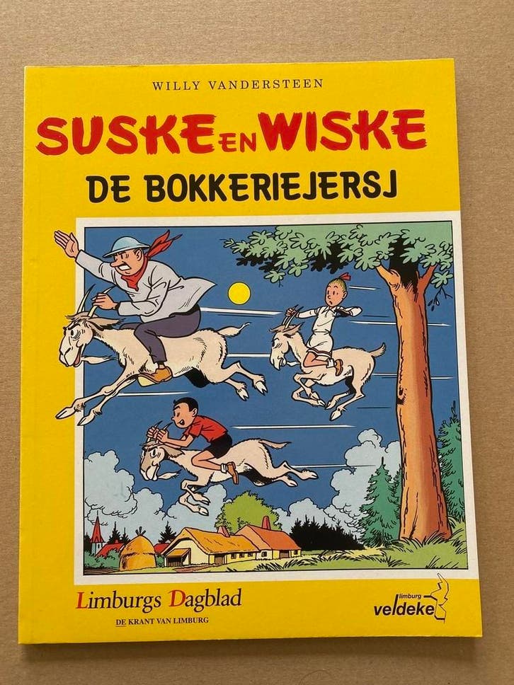 Suske en Wiske in het Limburgs Dialect De Bokkeriejers NIEUW, Verzamelen, Stripfiguren, Boek of Spel, Zo goed als nieuw, Suske en Wiske
