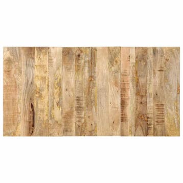 vidaXL Hoofdbord 160 cm massief ruw mangohout, Verzenden, Nieuw, Bruin, Hout