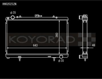 Koyo 89-94 Nissan 180SX/Silvia S13 SR20DET (MT) N-FLO (Dual, Ophalen of Verzenden, Nieuw