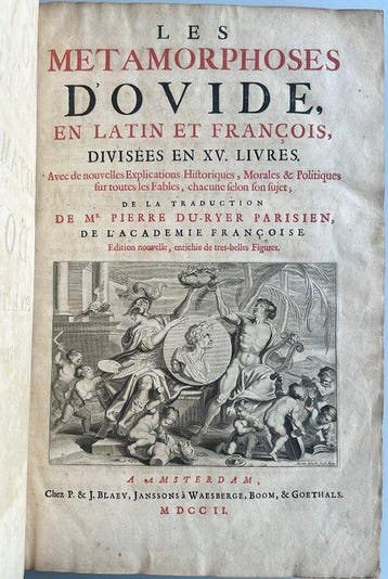Ovid - Les Metamorphoses dOvide - 1702, Antiek en Kunst, Antiek | Boeken en Bijbels