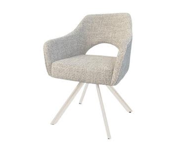 Livingfurn Helen eetkamerstoel draaibaar Oasis-stof 62 × 62, Ophalen of Verzenden, Nieuw