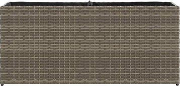 Plantenbak - bloempot - 90x20x40 - cm - rattan - grijs, Tuin en Terras, Verzenden, Nieuw