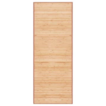 Bamboe Tapijt 80x200cm - Retourdeal 50% Korting, Bruin, Natuurlijk, Zo goed als nieuw, 150 tot 200 cm