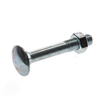 OUTLET Kelfort Slotbout met moer verzinkt m12 x 80mm, Ophalen of Verzenden, Nieuw