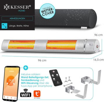 Infrarood Verwarming - Terrasverwarmer - Elektrische Heater, Verzenden, Zo goed als nieuw