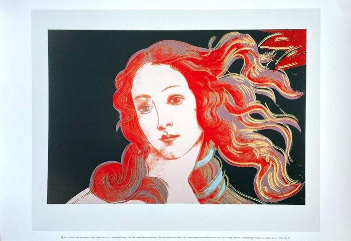 Andy Warhol (after) - Birth of Venus - Offset lithography -, Antiek en Kunst, Antiek | Meubels | Stoelen en Banken