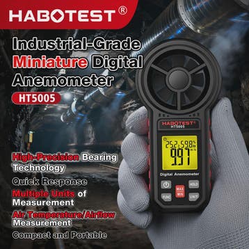 Digitale Anemometer HT5005 - Nauwkeurige Windmeter & Tempera, Verzenden, Nieuw