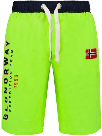 Geographical Norway Zwembroek Qoderato Lemon Green, Kleding | Heren, Badmode en Zwemkleding, Verzenden, Groen
