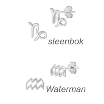 Zilveren mini sterrenbeeld oorstekers, Verzenden, Nieuw, Zilver
