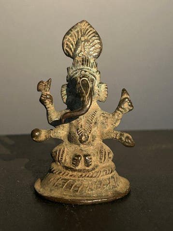 Ganesha - Brons - India - Beginselen van de 20e eeuw